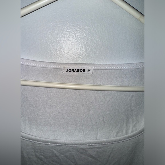 Pre-Owned MD Jorasob White Long Sleeve Flowy Bodysuit - Picture 6 of 8